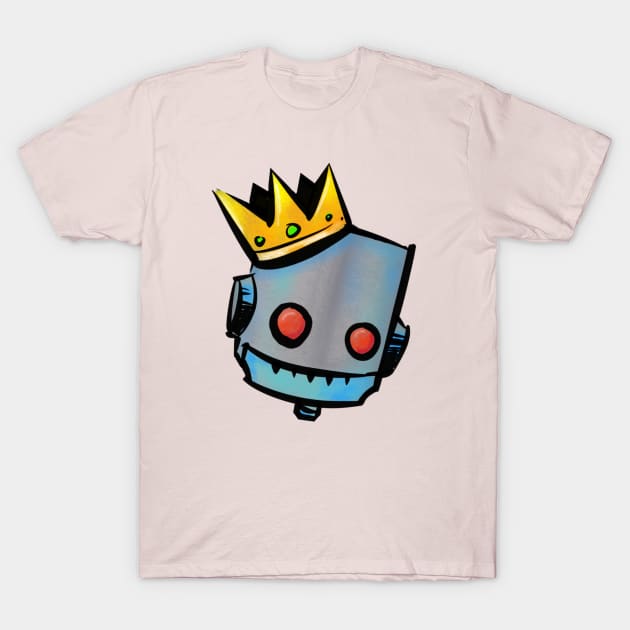 Robot King T-Shirt by Roamingcub